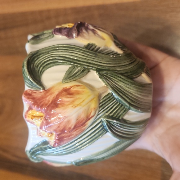 Fitz and Floyd Ceramic Floral Tulip Flowers Votive - Picture 4 of 10